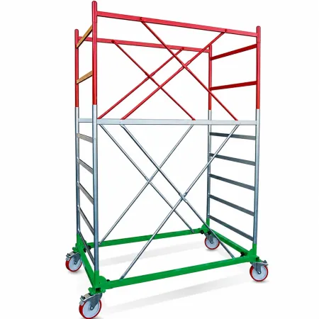 Trabattello Ponteggio Professionale con Botola Parapetto Lavoro 350 cm