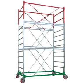Trabattello Ponteggio Professionale con Botola Parapetto Lavoro 470 cm