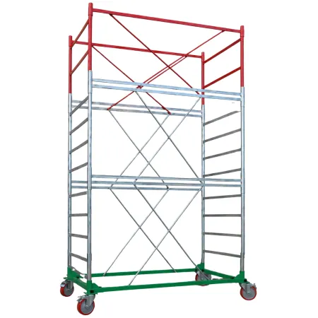 Trabattello Ponteggio Professionale con Botola Parapetto Lavoro 470 cm