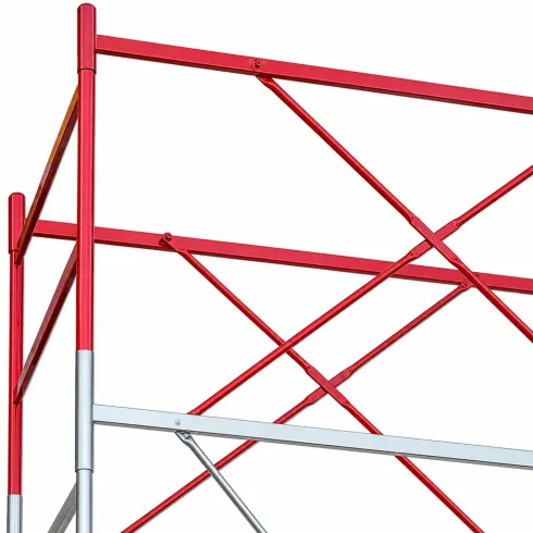 Trabattello Ponteggio Professionale con Botola Parapetto Lavoro 470 cm