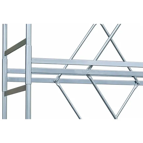 Trabattello Ponteggio Professionale con Botola Parapetto Aste h590 cm