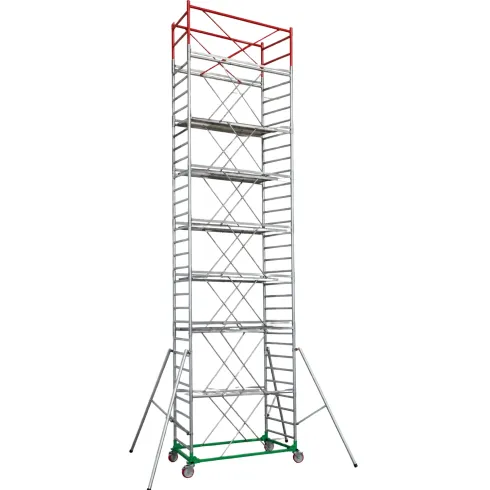 Trabattello Ponteggio Professionale con Botola Parapetto Aste h1070 cm