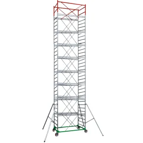 Trabattello Ponteggio Professionale con Botola Parapetto Aste h1190 cm