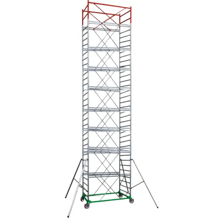 Trabattello Ponteggio Professionale con Botola Parapetto Aste h1190 cm