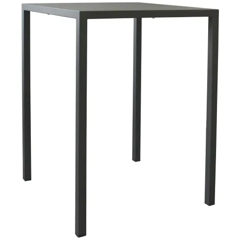 Tavolo Alto 80x80 cm Autolivellante in Metallo Antracite da Esterno