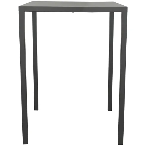 Tavolo Alto 80x80 cm Autolivellante in Metallo Antracite da Esterno