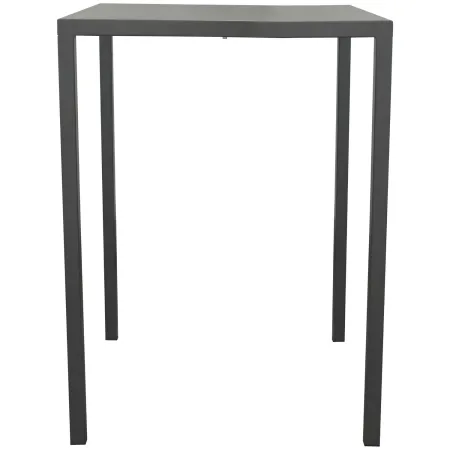 Tavolo Alto 80x80 cm Autolivellante in Metallo Antracite da Esterno