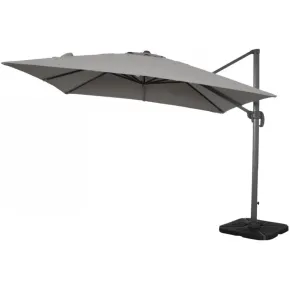 Ombrellone Rettangolare 3x4 m Palo Laterale Grigio Antracite Girevole