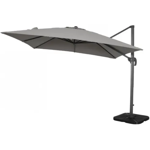 Ombrellone Rettangolare 3x4 m Palo Laterale Grigio Antracite Girevole