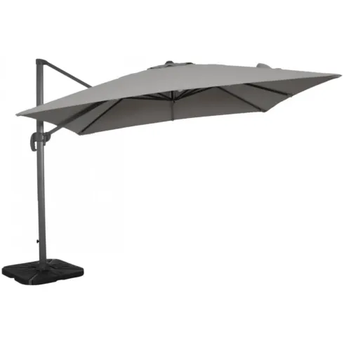 Ombrellone Rettangolare 3x4 m Palo Laterale Grigio Antracite Girevole