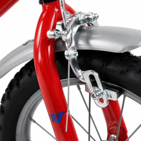 Bicicletta per Bambini 14" Rosso Rocket Rotelle Borraccia Trombetta