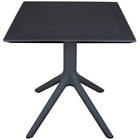 Tavolo da Giardino Quadrato 80x80x75 cm Antracite in Polipropilene
