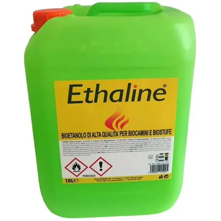 30 Taniche Bioetanolo Naturale 10L Combustibile Ecologico Biocamini
