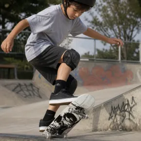 Skateboard 79x20 Scheletro Bianco Acero 9 Strati Truck Alluminio ABEC5 2