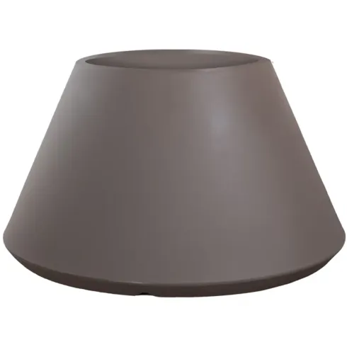 Vaso in Resina Tortora Rotazionale 60x35 cm Resistente Raggi UV
