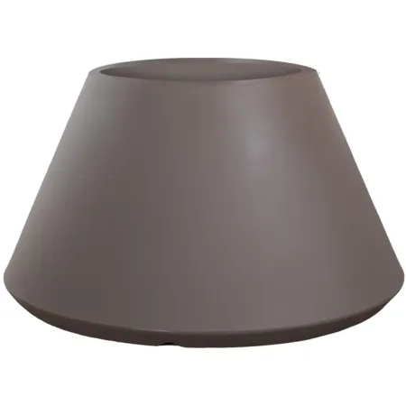 Vaso in Resina Tortora Rotazionale 60x35 cm Resistente Raggi UV