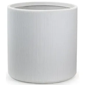 Vaso in Resina Bianco 36x35 Resistente Raggi UV Materiale Riciclabile