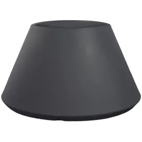 Vaso in Resina Antracite Rotazionale 60x35 cm Resistente Raggi UV