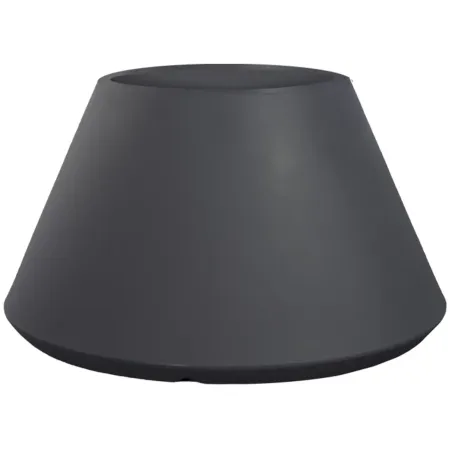 Vaso in Resina Antracite Rotazionale 60x35 cm Resistente Raggi UV