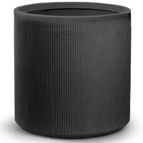 Vaso in Resina Grigio 36x35 Resistente Raggi UV Materiale Riciclabile