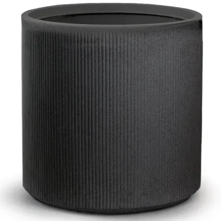 Vaso in Resina Grigio 36x35 Resistente Raggi UV Materiale Riciclabile