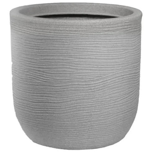 Vaso in Resina Beige 35x34 Resistente Raggi UV Materiale Riciclabile