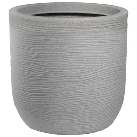 Vaso in Resina Beige 35x34 Resistente Raggi UV Materiale Riciclabile