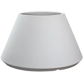 Vaso in Resina Bianco Rotazionale 60x35 cm Resistente Raggi UV