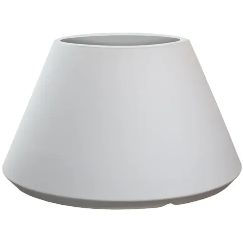 Vaso in Resina Bianco Rotazionale 60x35 cm Resistente Raggi UV