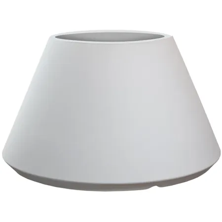 Vaso in Resina Bianco Rotazionale 60x35 cm Resistente Raggi UV