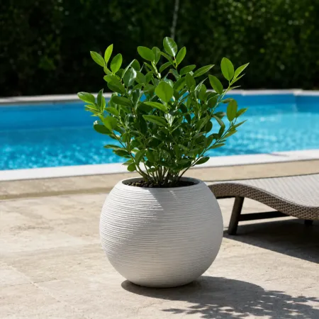 Vaso in Resina Bianco 40x33 Rotazionale da Interno Esterno Atossico