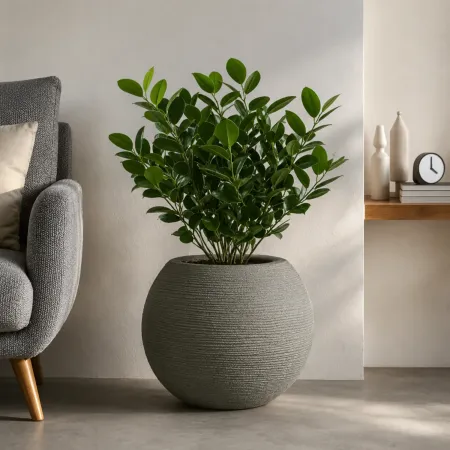 Vaso in Resina Verde 40x33 Rotazionale da Interno Esterno Atossico