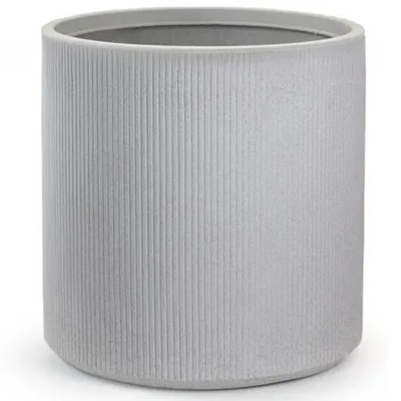 Vaso in Resina Beige 36x35 Resistente Raggi UV Materiale Riciclabile