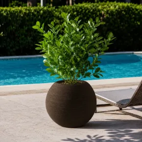 Vaso in Resina Marrone 40x33 Rotazionale da Interno Esterno Atossico 2
