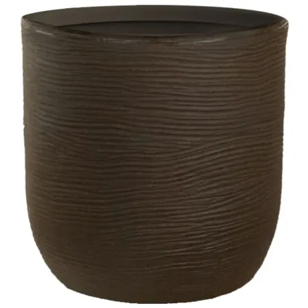 Vaso in Resina Marrone 35x34 Resistente Raggi UV Materiale Riciclabile