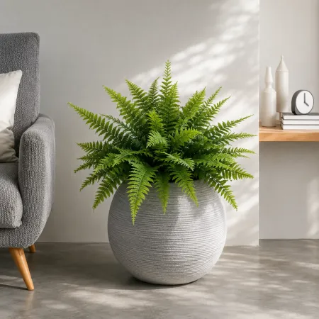 Vaso in Resina Beige 40x33 Rotazionale da Interno Esterno Atossico