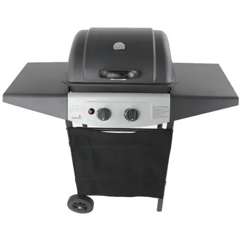 Barbecue a Gas Ompagrill 2 Fuochi 98x43x100cm Termometro Pietra Lavica