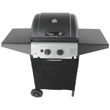 Barbecue a Gas Ompagrill 2 Fuochi 98x43x100cm Termometro Pietra Lavica