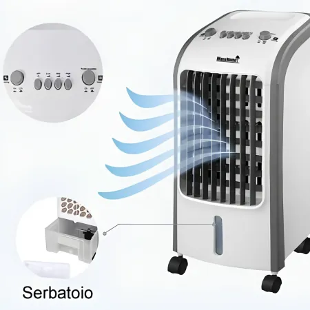 Raffrescatore d'Aria Dcg 65W 4 Litri Oscillazione 2 Ghiacci Sintetici