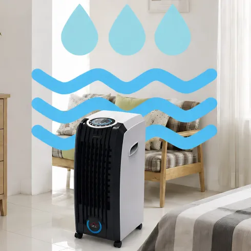 Raffrescatore d'Aria Dcg 60W 4 Litri Telecomando 3 Velocità 2 Ghiacci