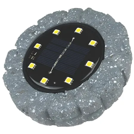 Luce Solare Segnapasso Effetto Pietra LED 12 Pezzi Giardino Vialetto