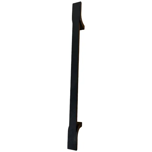 Maniglione Porta Blindata Nero 50cm con Texture Antiscivolo