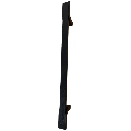 Maniglione Porta Blindata Nero 50cm con Texture Antiscivolo