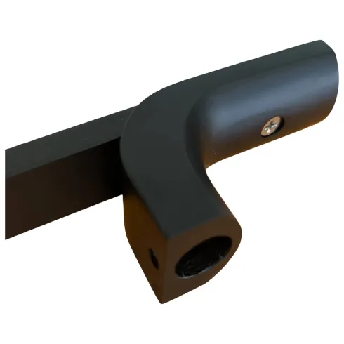Maniglione Porta Blindata Nero 50cm con Texture Antiscivolo