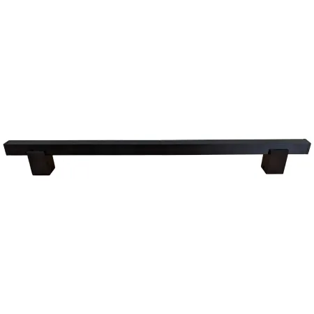 Maniglione Quadro Porta Blindata Nero 50cm Moderno