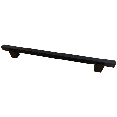 Maniglione Quadro Porta Blindata Nero 50cm Moderno