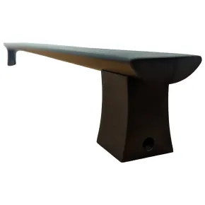 Maniglione Piatto Porta Blindata Nero 50cm Moderno 2