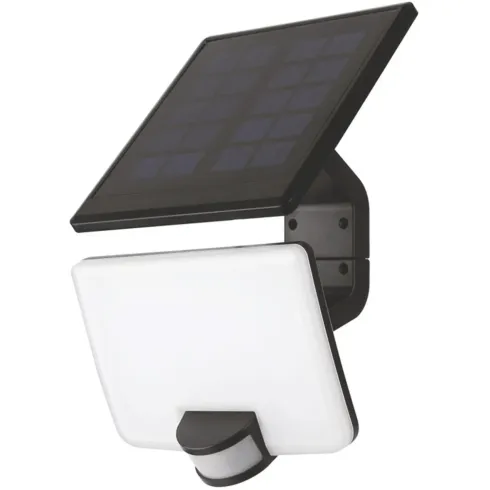 Proiettore Solare LED 8W con Pannello Orientabile Sensore Movimento