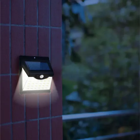 Proiettore Solare 40 LED 250 Lumen Sensore di Movimento Crepuscolare