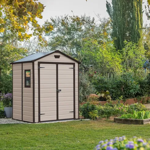 Keter Box per Esterno Porta Attrezzi Casetta Manor in Resina Beige